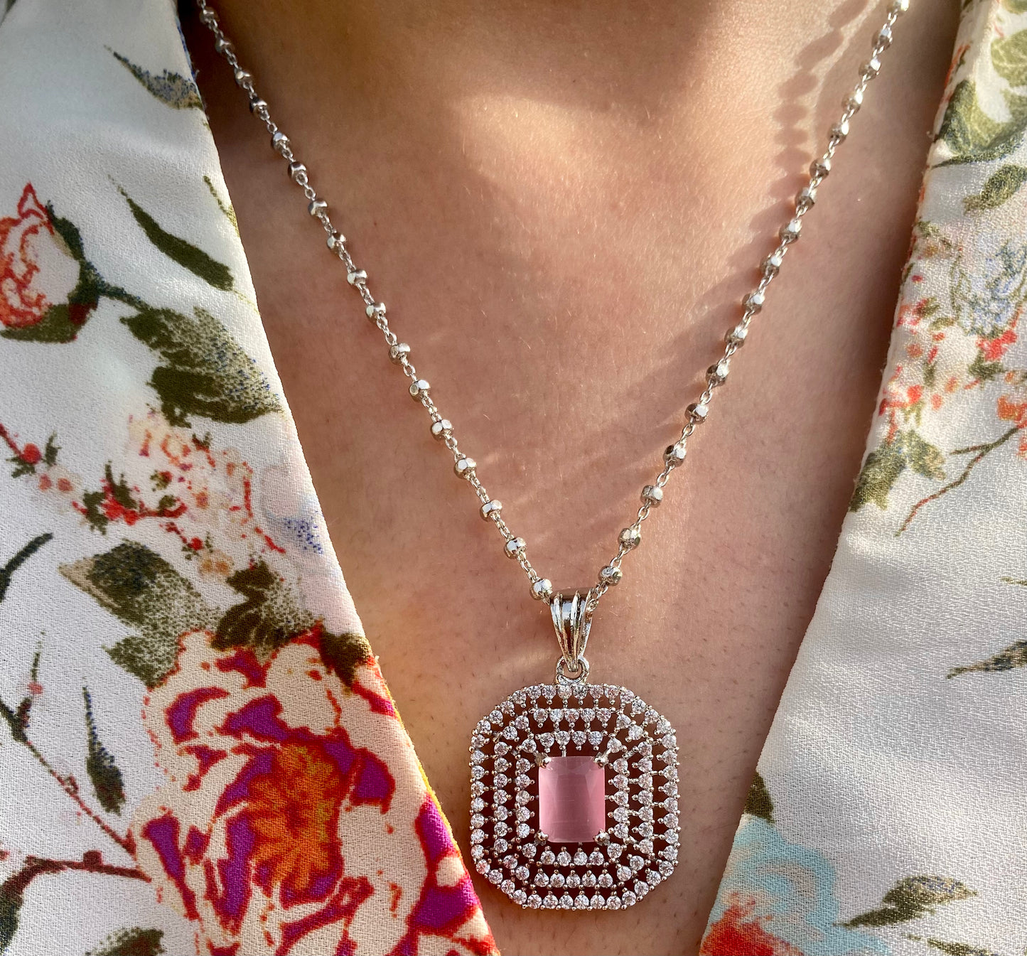 Pink Salt Pendant