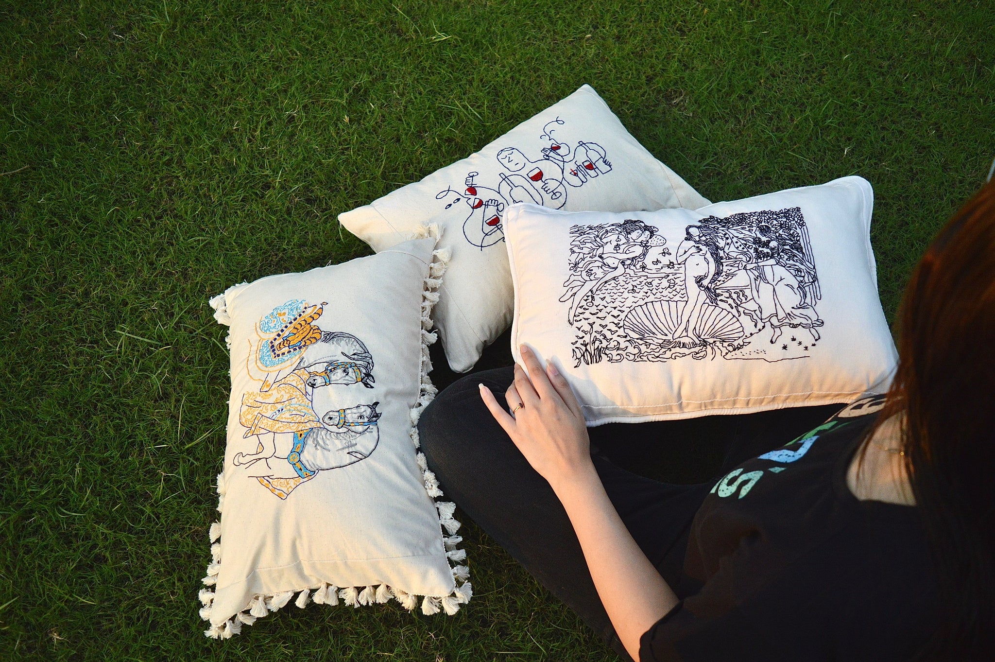 Hand Embroidered Cushions