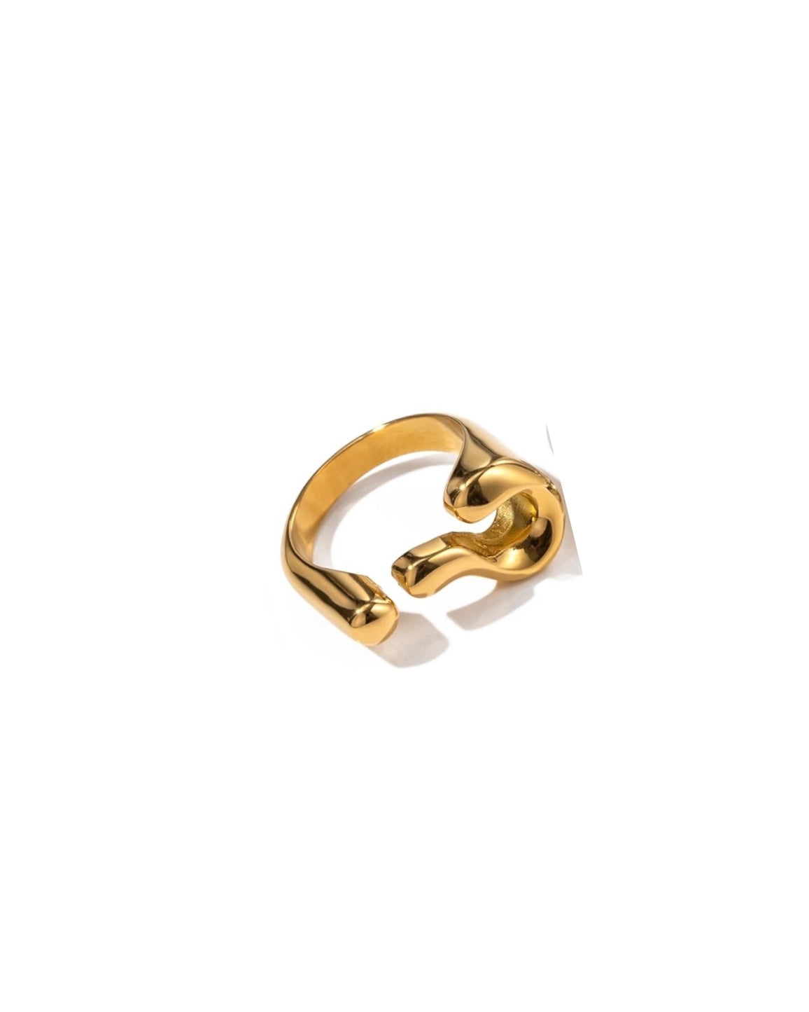 Ring Inverted Question Hallmark Question Mark Ring (Gold) – Zah Silber