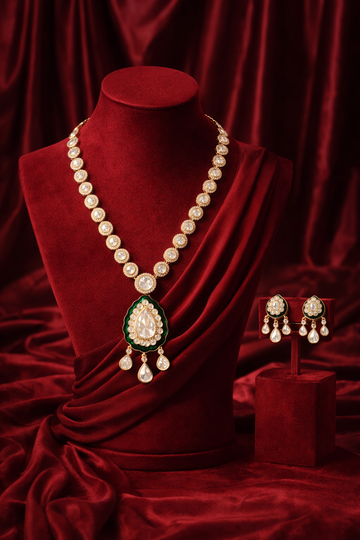 Emerald Noor Jaipur Kundan Set