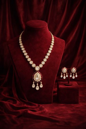 Ruby Noor Jaipur Kundan Set