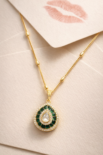 Emerald Kiss Pendant